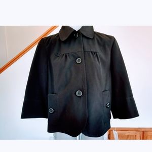 NWT Larry Levine Lined Stretch Jacket Medium Black